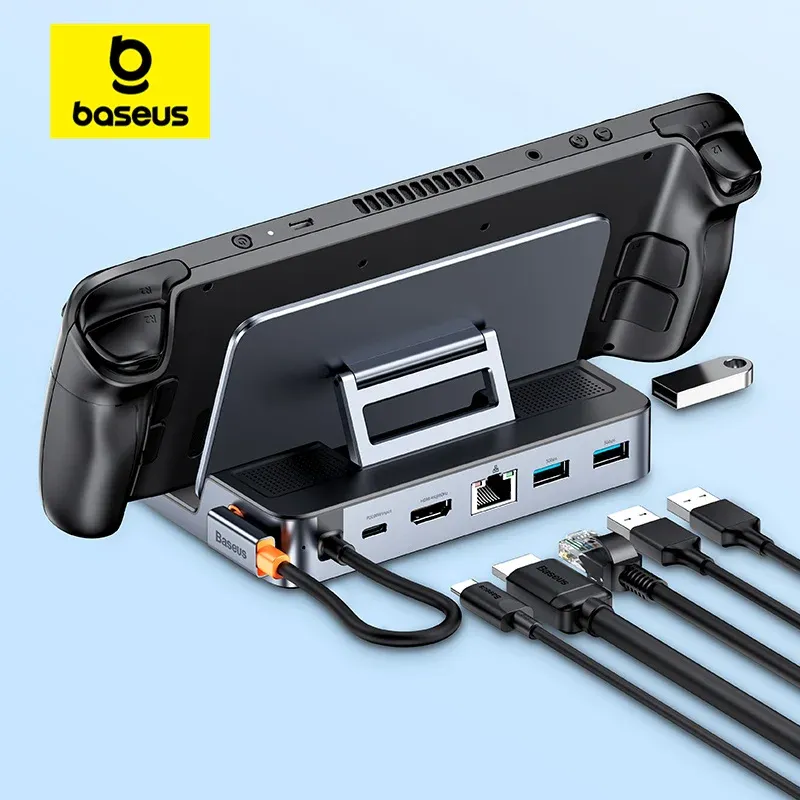 [Taxa Inclusa] Dock Steam Deck Usb C Baseus Para Steam Deck Nintendo Switch Tipo C Para 4k @ 60hz